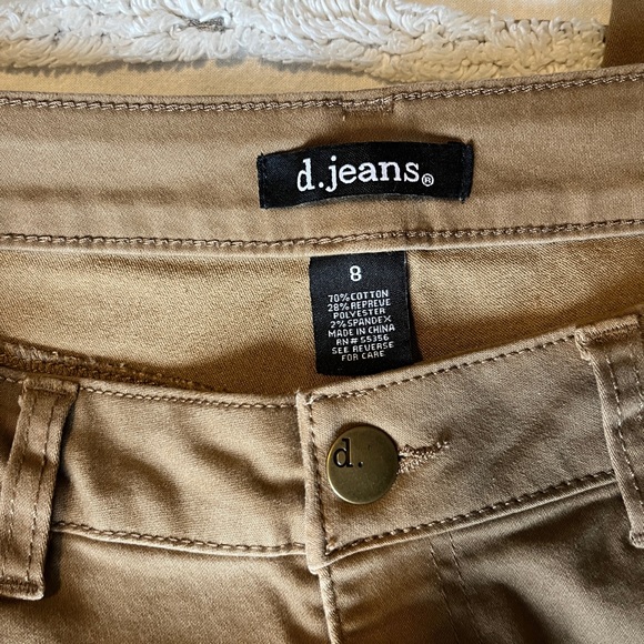 d. jeans Women's Brown Skinny Pants- Size 8 - Picture 2 of 6